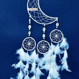 pentbuns Moon White DreamCatcher Feather Dream Catcher-picture-16