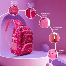 tinytot SB118_03 School Backpack College Bag Travel Bag with Pencil Pouch 2nd Standard onward Waterproof School Bag image 3