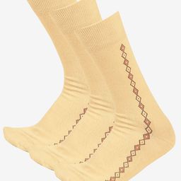 Bodycare Men Pack of 3 Patterned Moisture Wicking Combed Cotton Calf Length Socks-picture-18