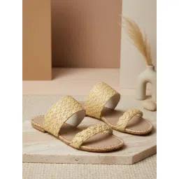 EZOK W-1028 Lightweight Comfort Beige Flats image 1