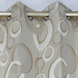 presto Beige Poly Cotton Door Curtain image 3