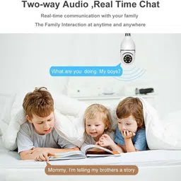 OSM 3MP HD Bulb Type PTZ Indoor HD CCTV Wireless Camera with night Vision Security Camera image 4