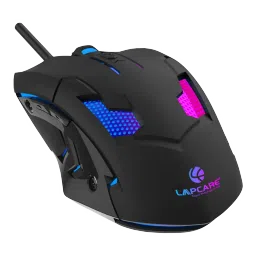 LAPCARE Champ LGM-100 Wired Optical Gaming Mouse (3600 DPI Adjustable, Ergonomic Design, Black)-picture-11