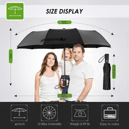 onpoint 3 Fold Umbrella For Rain & Sunlight| Auto Open & Close, Waterproof, Windproof Umbrella image 4