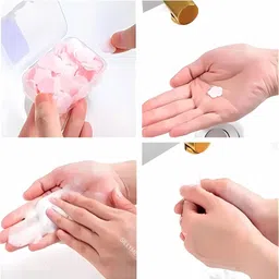 da novira Fruit Smell Perfume Travel Paper Soap For face and Hand Wash (Assorted Color) image 5