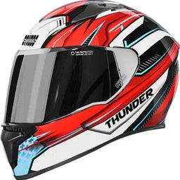 studds THUNDER D8 DECOR WITH MIRROR VISOR Motorsports Helmet-picture-12