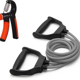 manogyam Fitness Combos of Hand Gripper & Double Toning Tube for Full Body& Hand Workout Fitness Accessory Kit Kit-picture-33