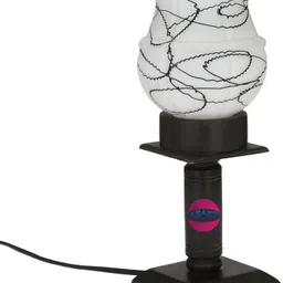 afast Designer Decorative Wooden Table Lamp With Hand Decorative Glass Shade For Colorful Magical Lighting Effect-BT24 Table Lamp image 3