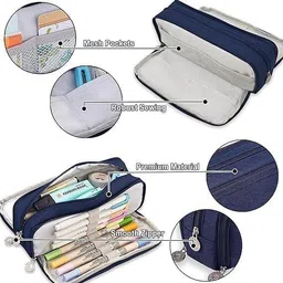 akvanar Modren Special Pouch Large Pencil Case School [Pack of:-1] Geometry Box image 5