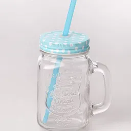 yarana store Ice cream Fruit Cold Drink Infusion Bottle To Drink Cute Water Bottles Straw Jar Cold Coffee Ice Tea Jar Glass (400 ml) Glass Mason Jar-picture-13
