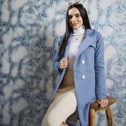 athena Wool Solid Coat For Women image 3