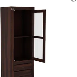 shri mintu's art Rosewood ( Sheesham ) Solid Wood Close Book Shelf image 3