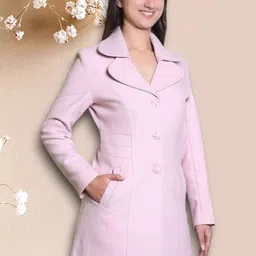 troo blue Women Solid Double Breasted Casual Blazer-picture-24