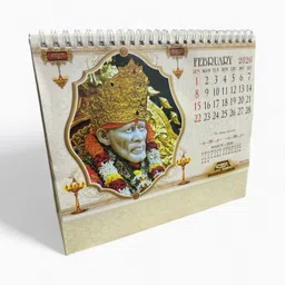 idolsplace Sri Sai Baba desktop table calendar new year 2026 2026 Table Calendar-picture-42