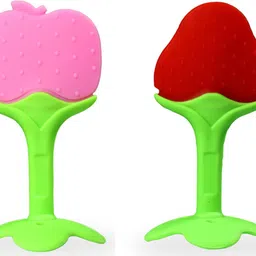 crawlly Silicone BPA Free Natural Organic Nipple Teethers with Travel Box (Pack of-2) Teether-picture-28