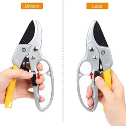 rinmay Gardening Scissor Stainless Steel Garden Snip with Safety Lock Garden Shears Garden Tool Kit image 4