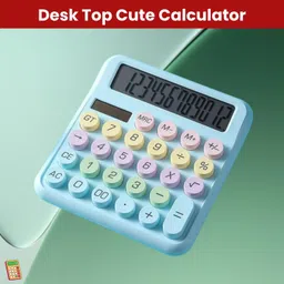 guggu Desktop Cute Calculator, 12-Digit Large Display With Aesthetic Candy ColorL295 Desktop Cute Calculator, 12-Digit Large Display With Aesthetic Candy ColorQ295 Basic Calculator image 1