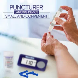 ozocheck Blood Sugar Testing Full Kit| Carrying Case, Test Strips, Lancing Device, Lancet Glucometer image 2