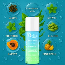 qelica Advance Green Instant Mouth Freshener for Couples Kissing, Long-Lasting 150+ Spray image 3