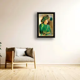 araaka TIPU JI photo frame (Wood Base and Front Laminated) Acrylic 12 inch x 8 inch Painting image 2