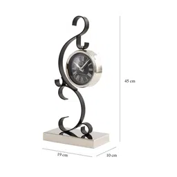 de maison decor Black Round Table Stellar Mirage Desk Clock image 2