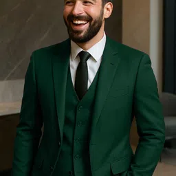 verticals Men Men 3 Piece Suit Solid Suit image 4