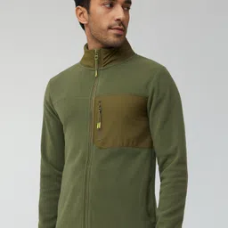 xyxx Regular Fit Green Alterra for Men Colorblock Casual Jacket image 4