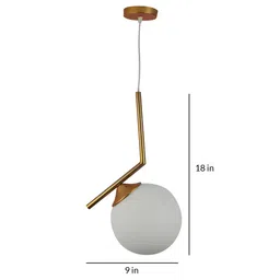 eliante by jainsons lights Scarlette Gold Metal Hanging Light image 5