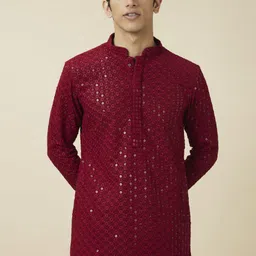 manyavar Men Viscose Rayon Kurta Pyjama Set image 4
