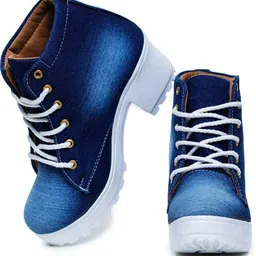 krafter girls shoes stylish fashion party wear heel Boots For Women image 5