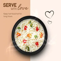 mumma life Stainless Steel Thermoware Casserole with Lid for Roti/Chapati | Double Wall Insulated Hot Pot Set of 1 (4500ML) image 4