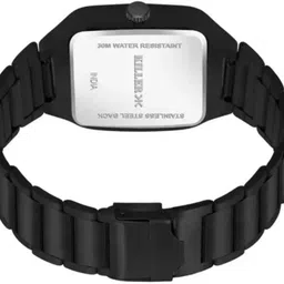 sparkplug Matte full black men square dial stylish analog watch pack of 01 Analog Watch - For Men MATTEBLACK01 image 4