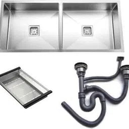 37" X 18" X 10" DOUBLE BOWL HANDMADE KITCHEN SINK (MATTE FINISH) 37" X 18" X 10" DOUBLE BOWL HANDMADE KITCHEN SINK (MATTE FINISH) Vessel Sink (MATT) Vessel Sink-image-16