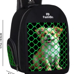 fd fashion High Quality Breathable backpack for small pet & Ventilated Airline Pet Carrier Black Airline Pet Carrier image 3