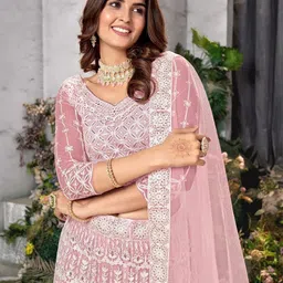 zaalima fashion Embroidered Semi Stitched Lehenga Choli image 5