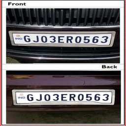 kingsway kkmchnpf00104 Chrome Number Plate Frames Registration Plate Holder Car Number Plate image 5