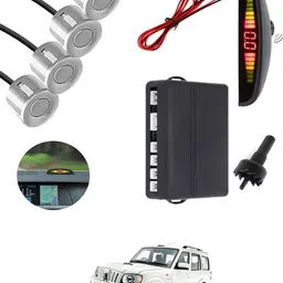 msnp Silver Waterproof Parking Sesnor With Led Display For Vehicle-238 Universal Silver 4pcs Reverse Parking Safety Sensor For Car-238 Parking Sensor-picture-10