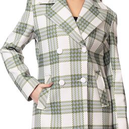 gee 5 Imported Warm Tweed Checkered Coat For Women-picture-36