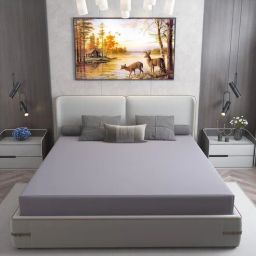 dream care Cotts Wonder Waterproof Fitted Terry Cotton King Size (72x72) Mattress Protector In Grey Colour-picture-5