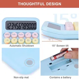 q7 brand Calculator Multicolor Az7 12 Digits Large LCD Display Calculator pack1_AZ7 BasicCalculator image 5