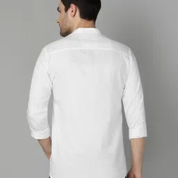 fubar Men Slim Fit Solid Mandarin Collar Casual Shirt image 5