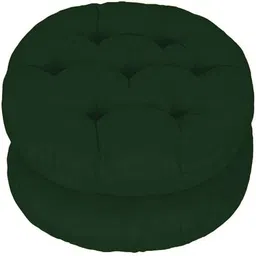 wondershala Antique Round Chair Cushion Round Chairpad Cotton Solid Chair Pad Pack of 2-picture-11