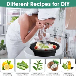 hm evotek Silicone Massage Bowl Foldable Silicone Ice Facial Bowl with Ice Tray – Skin Tightening & Acne Relief image 3