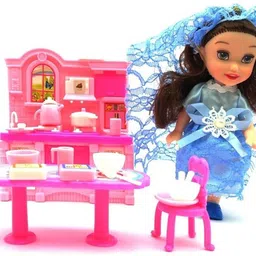 little joy Kitchen Set Toy with Cookware Accessories and Princess Doll For Kids-picture-38