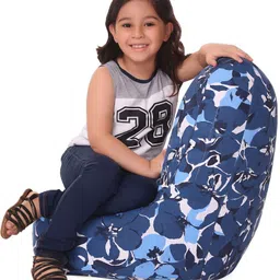 style homez Large CANVAS CLASSIC CHAIR, Cotton Floral Printed Bean Bag Chair With Bean Filling image 5