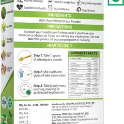 expeditecure Wheat Grass Powder | Immunity Booster, De-Toxifying, Support Healthy Metabolism image 2