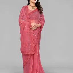 avsar international Woven Banarasi Lycra Blend Saree-picture-13