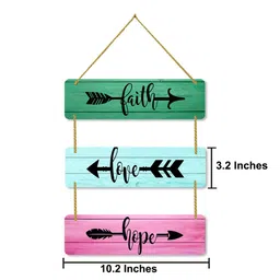 Multicolour Engineered Wood Wall Hanging by Suveharts image 3