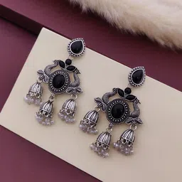 bhanu diam Bestseller Combo Of Earrings Silver Earring Set image 2