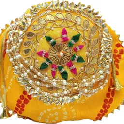 Girls Yellow, Gold Potli-image-3